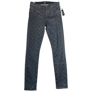 NWT Citizens Of Humanity Rocket High Rise Skinny Waxed Jeans Lhasa Blue - 30